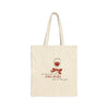 Most Winederful Time Of The Year - Bow - Cotton Canvas Tote Bag