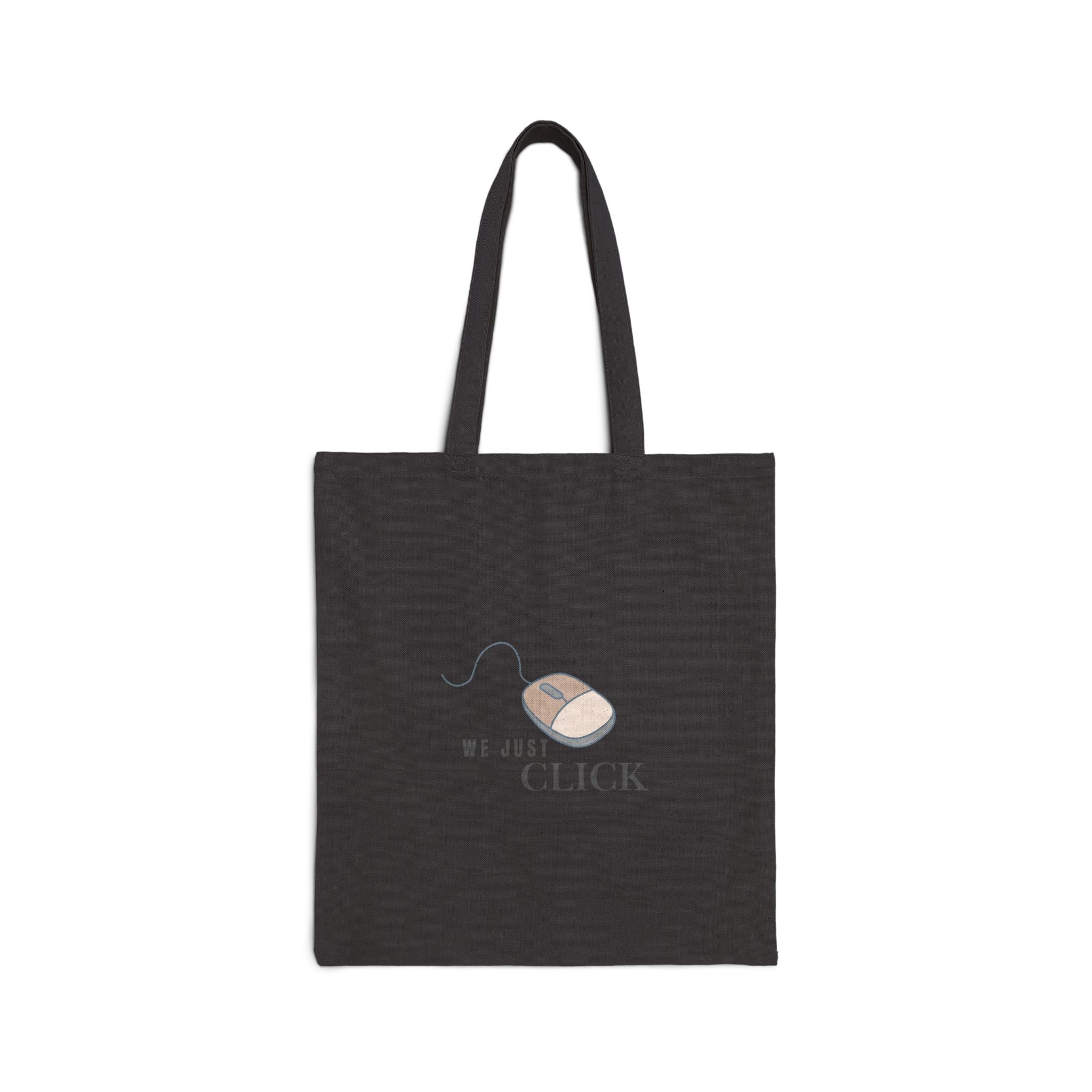 We Just Click Cotton Canvas Tote