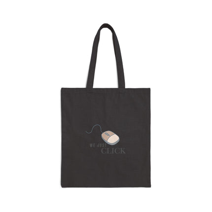 We Just Click Cotton Canvas Tote