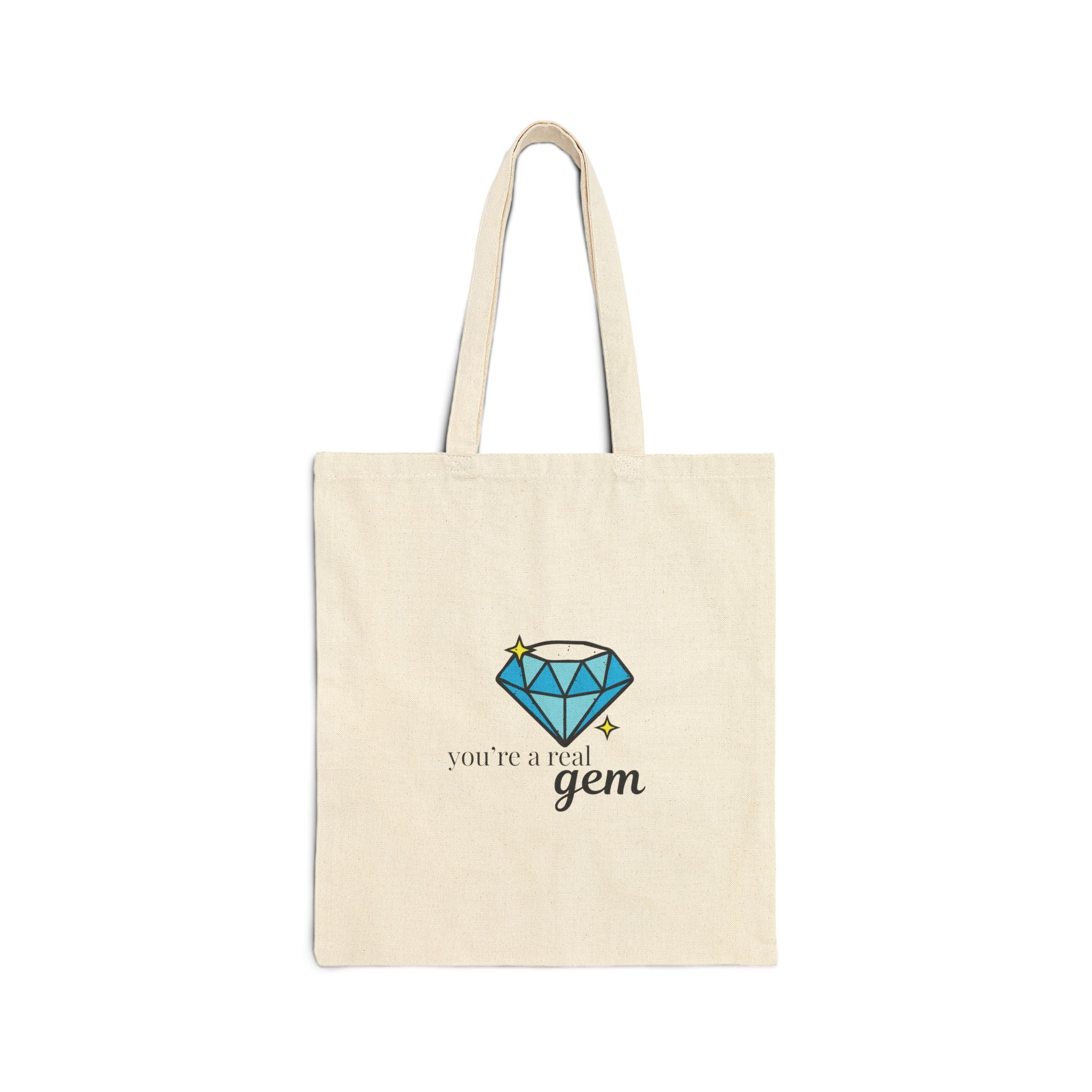 You're A Real Gem Cotton Canvas Tote