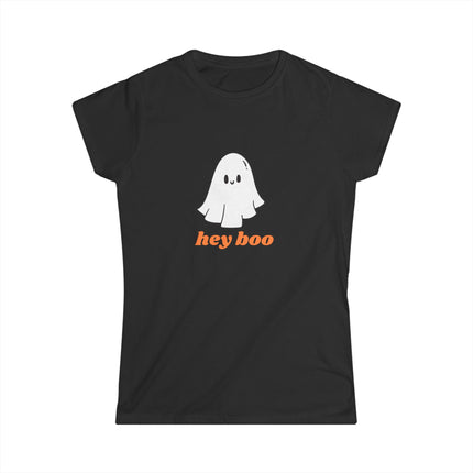 Hey Boo Fitted Softstyle Cotton Tee