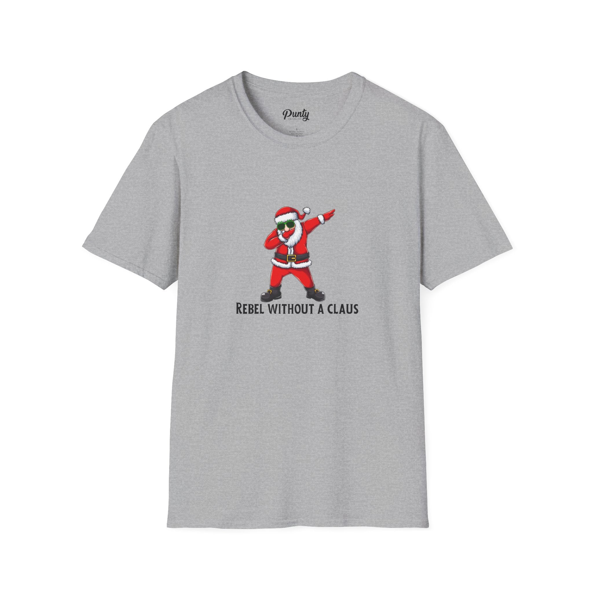 Rebel Without A Claus Softstyle Cotton Tee