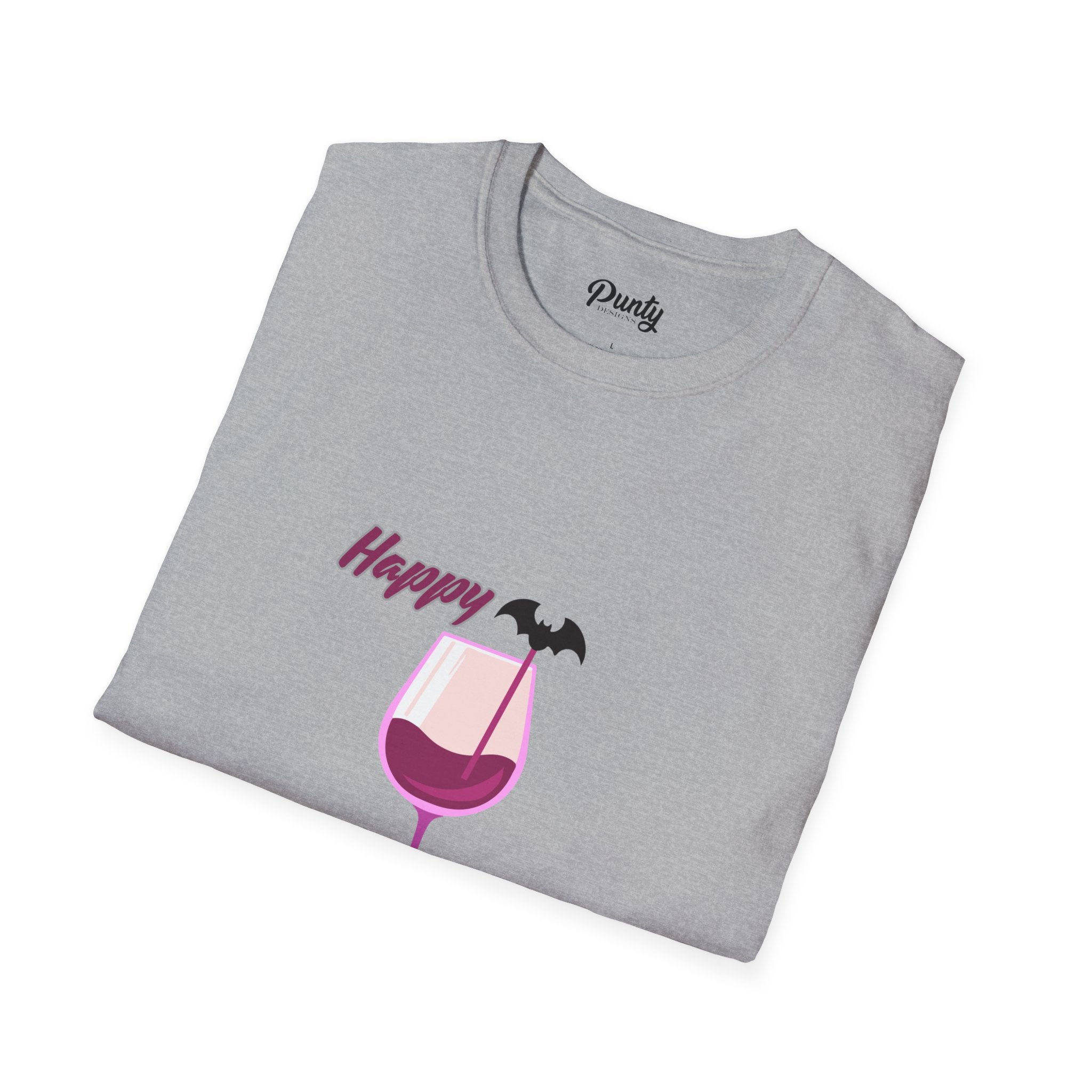 Happy HalloWine Softstyle Cotton Tee