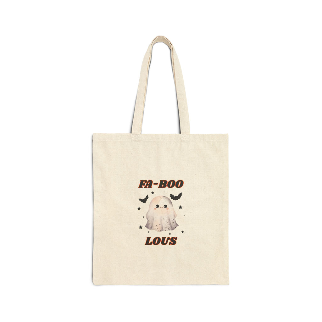 Fa-Boo-Lous Cotton Canvas Tote