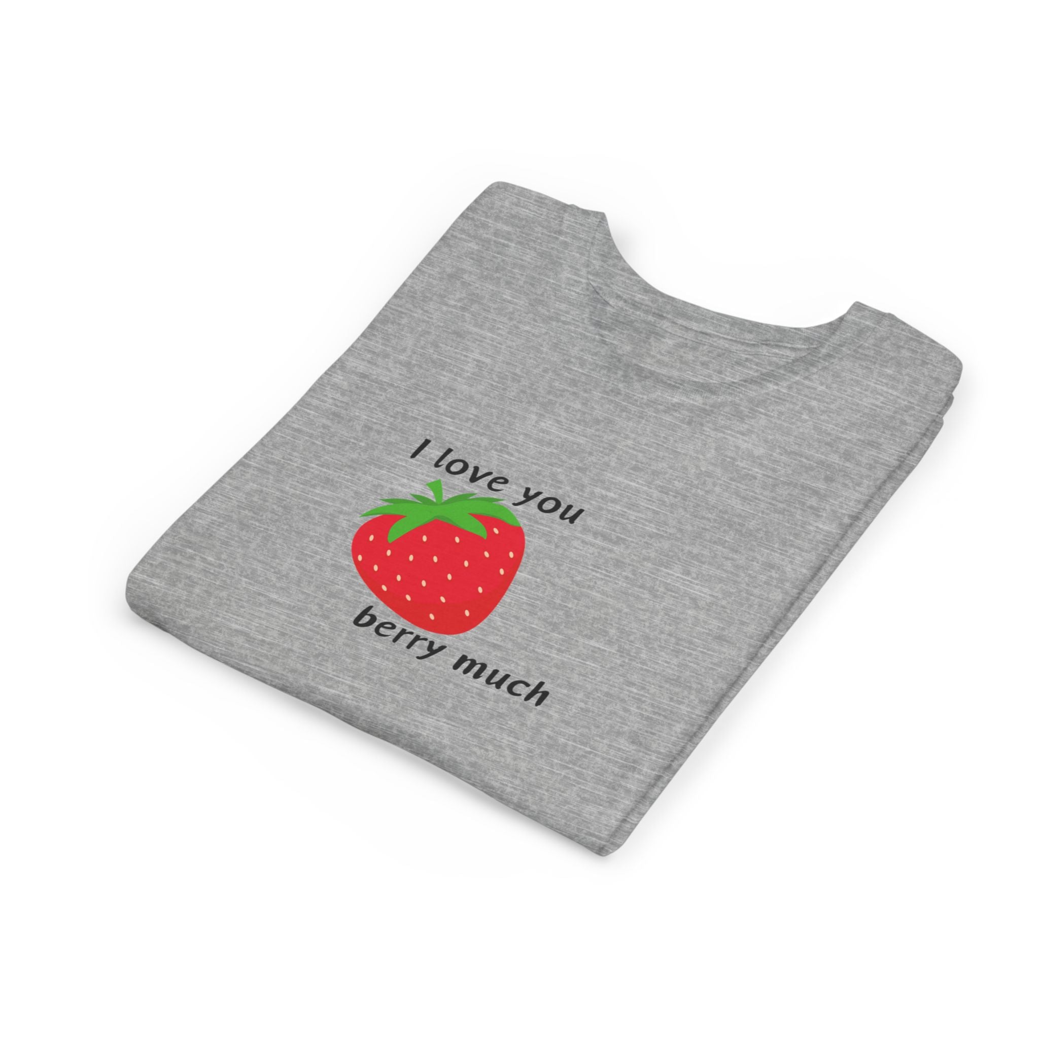 I Love You Berry Much Youth Short Sleeve Tee