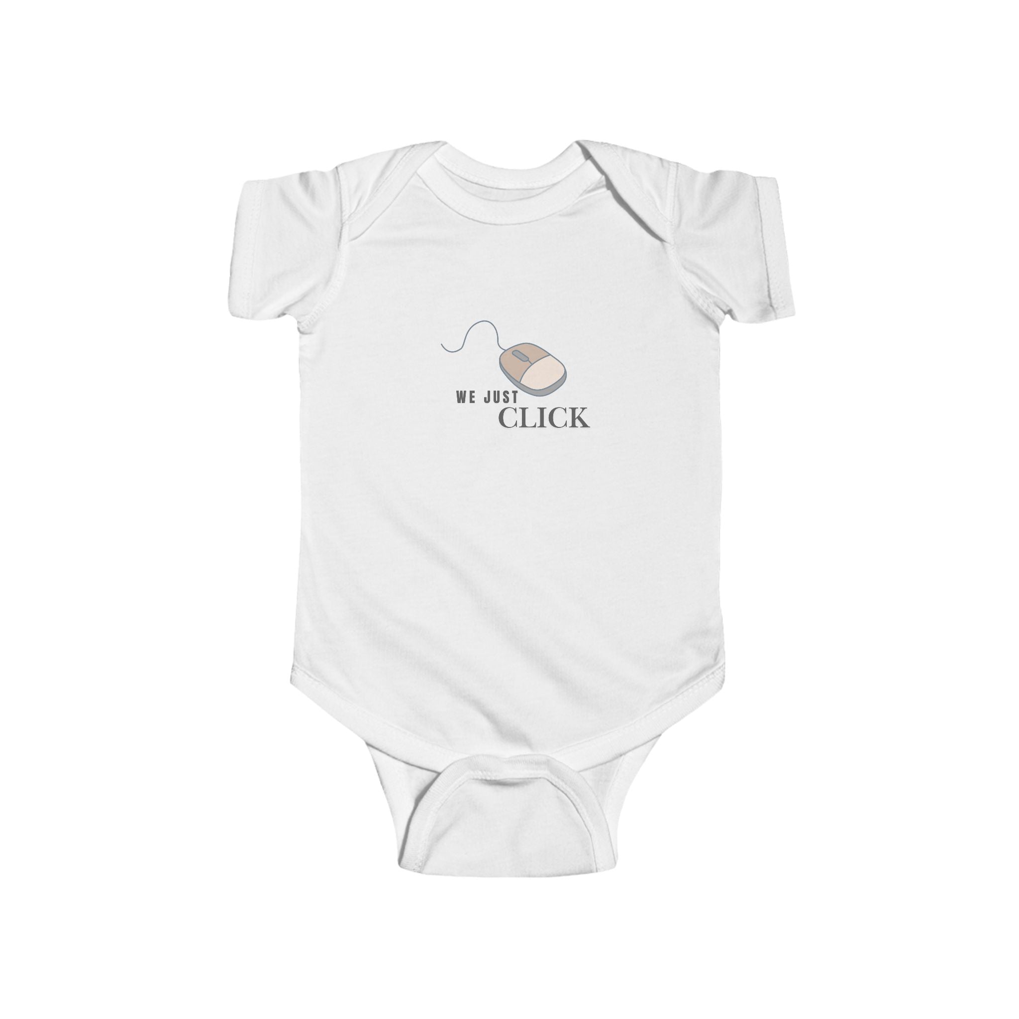 We Just Click Baby Onesie