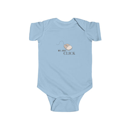 We Just Click Baby Onesie
