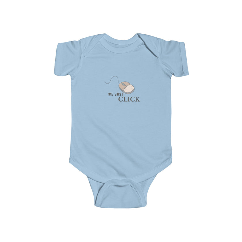 We Just Click Baby Onesie