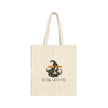Resting Witch Face Cotton Canvas Tote