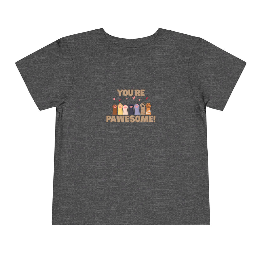 You're Pawesome- Hearts- Toddler Tee