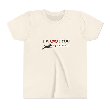 Woof You Fur Real Youth Short Sleeve Tee