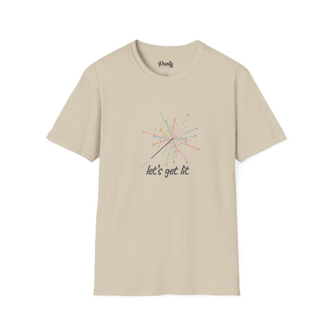 Let's Get Lit - Firework -  Softstyle Cotton Tee