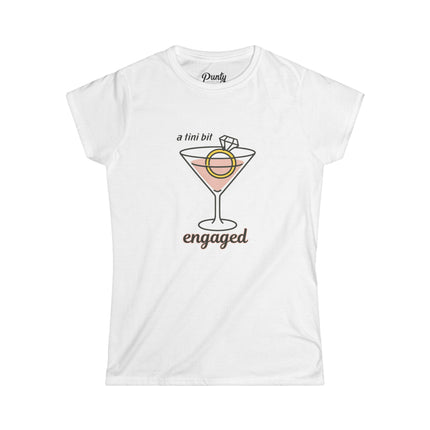 Tini Bit Engaged Fitted Softstyle Cotton Tee