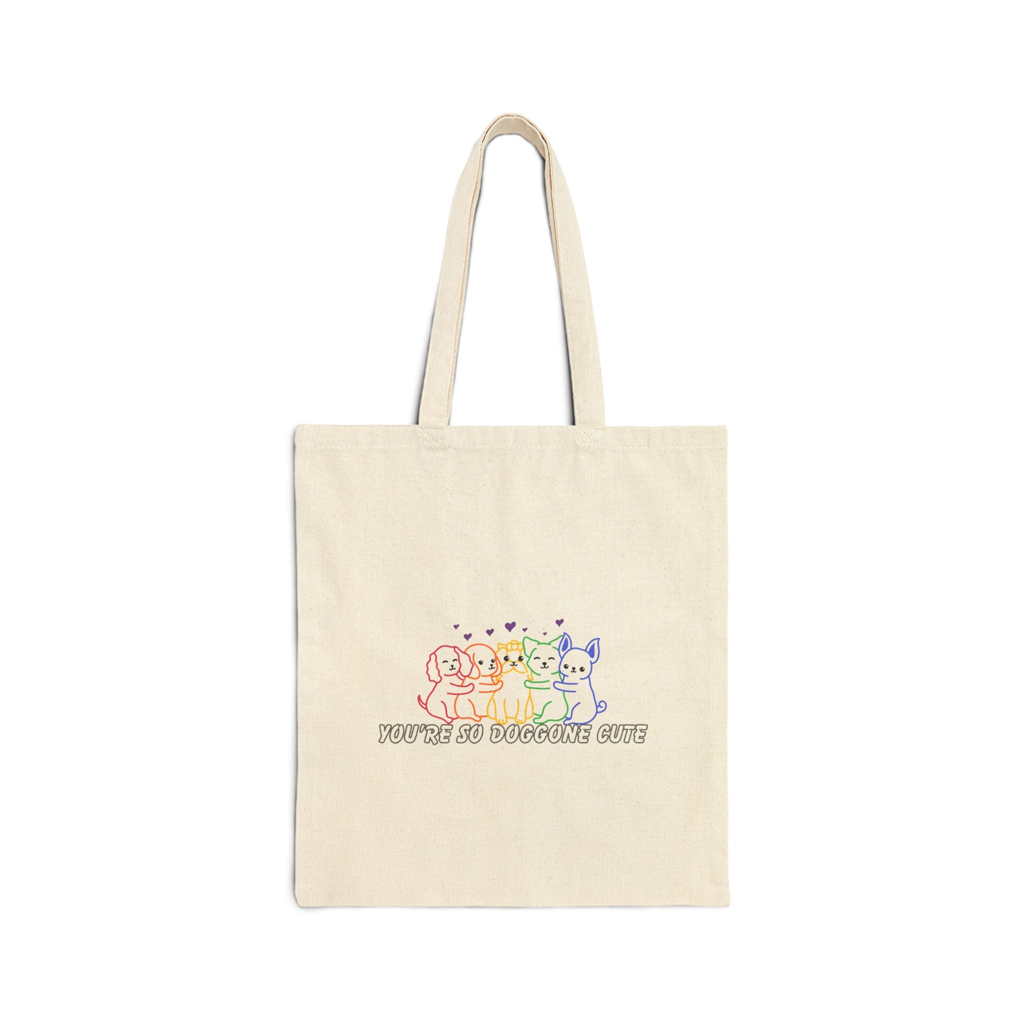 You're So Doggone Cute Cotton Canvas Tote