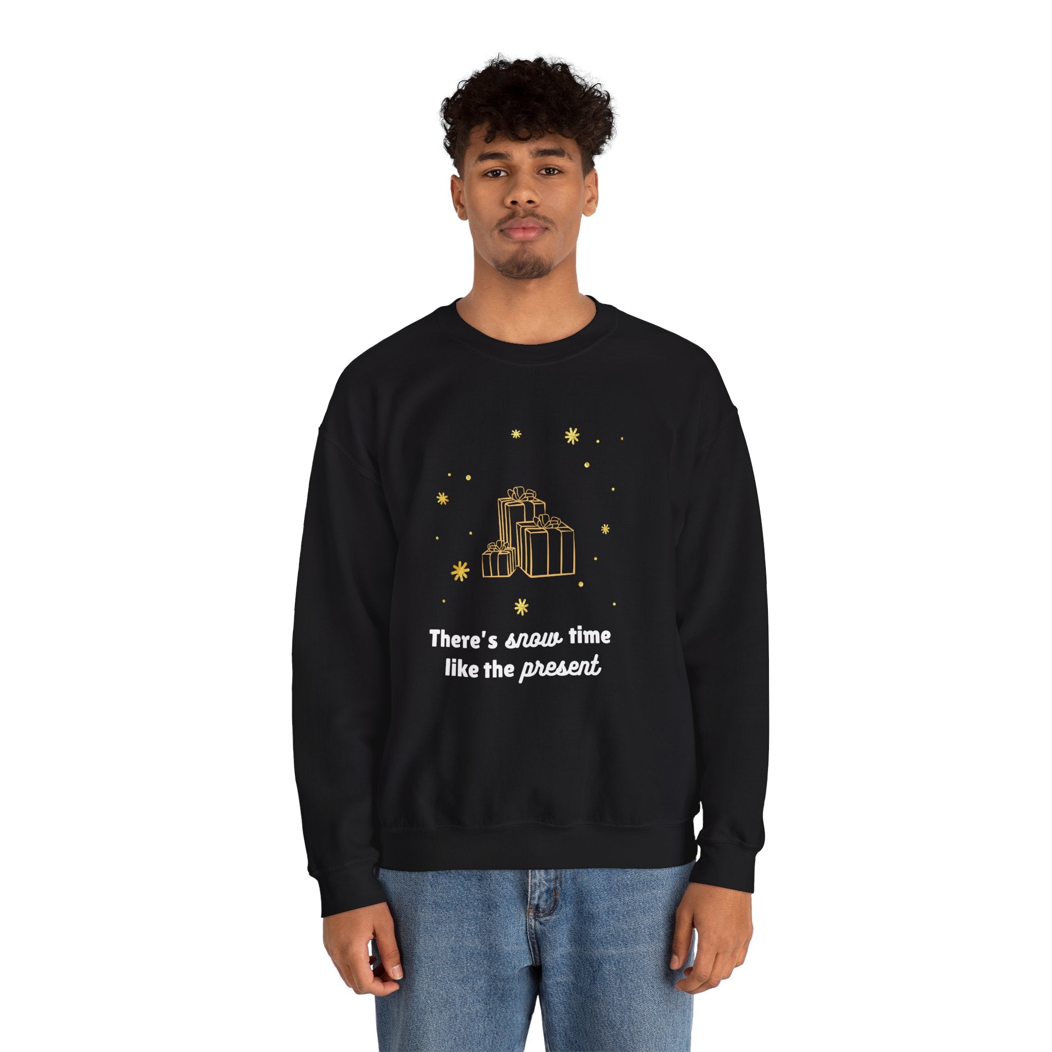 Snow Time Like The Present Crewneck Sweatshirt