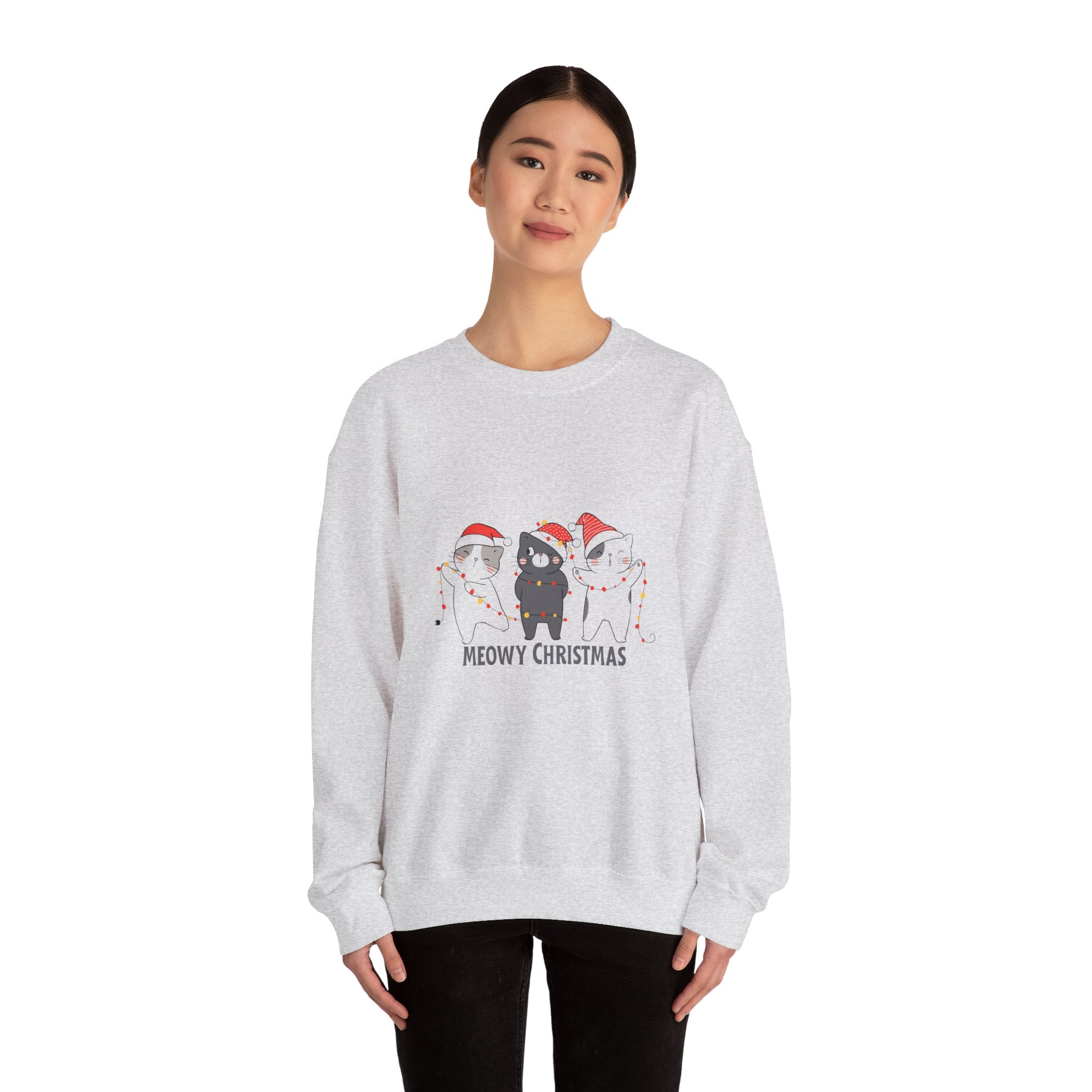 Meowy Christmas Crewneck Sweatshirt