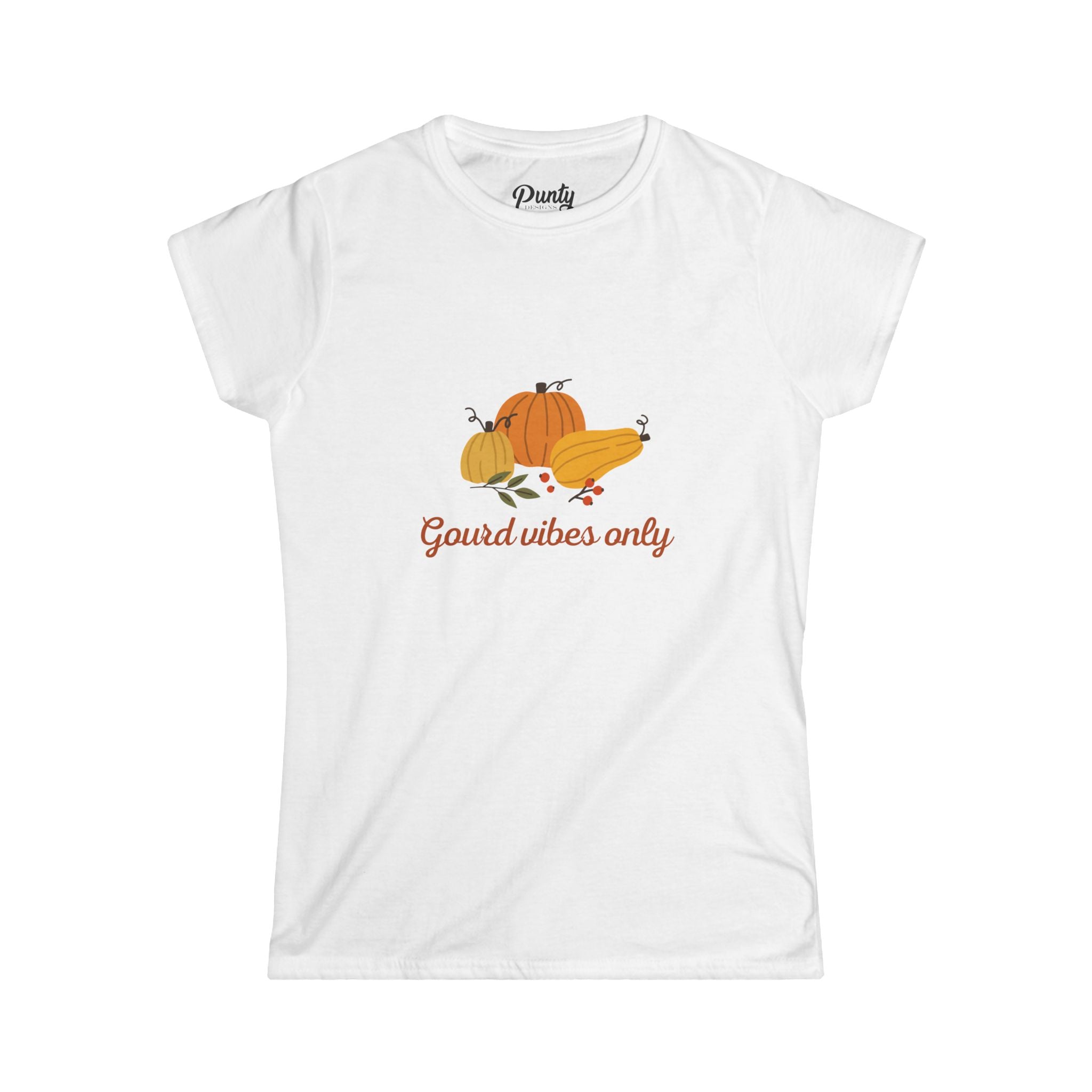 Gourd Vibes Only Fitted Softstyle Cotton Tee