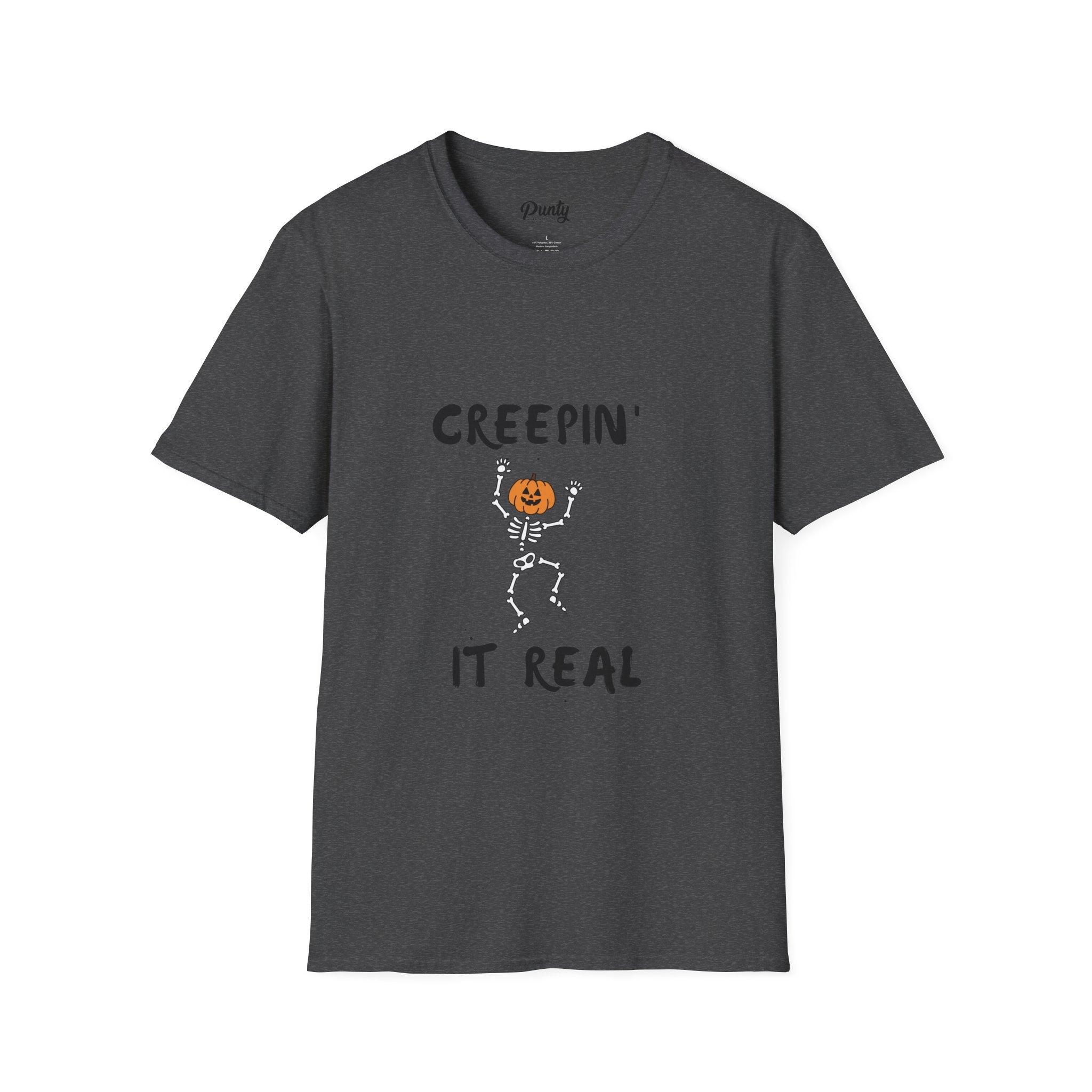 Creepin' It Real Skeleton Softstyle Cotton Tee