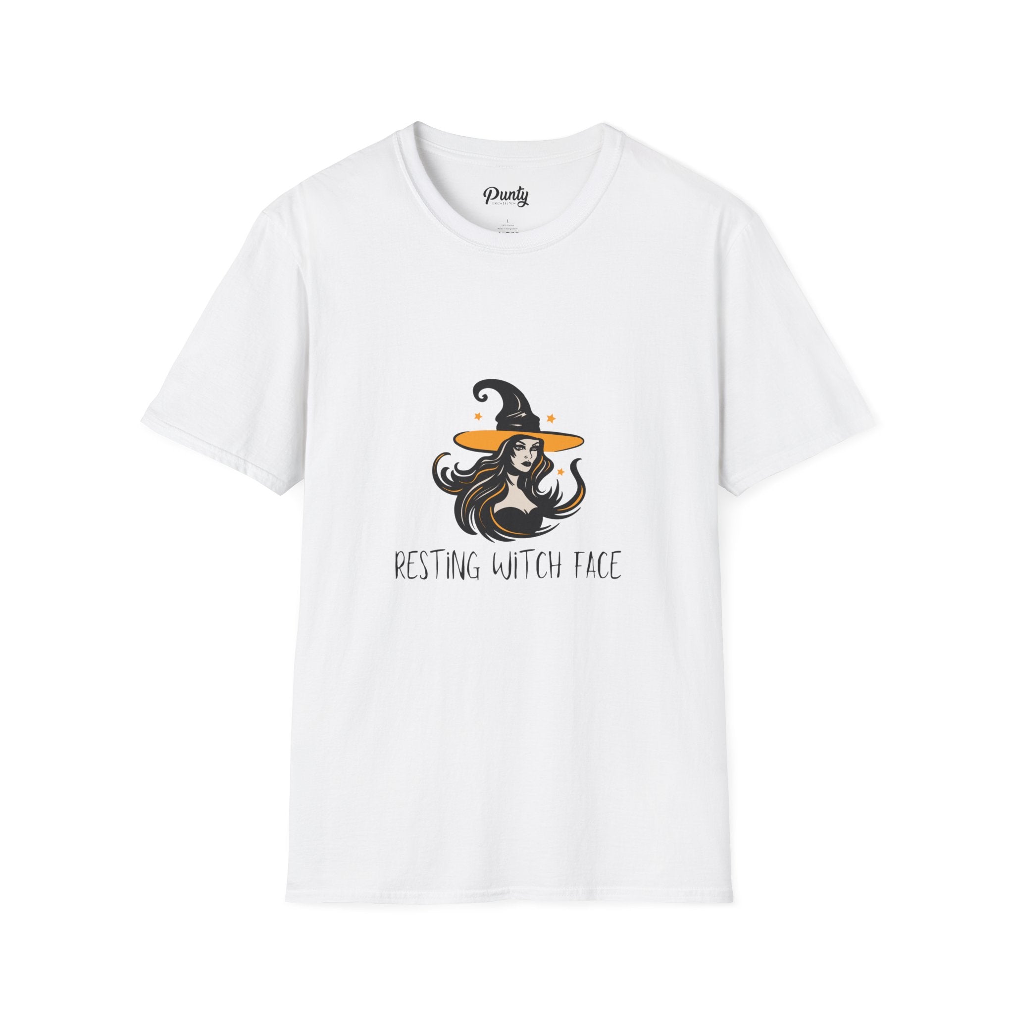 Resting Witch Face Softstyle Cotton Tee