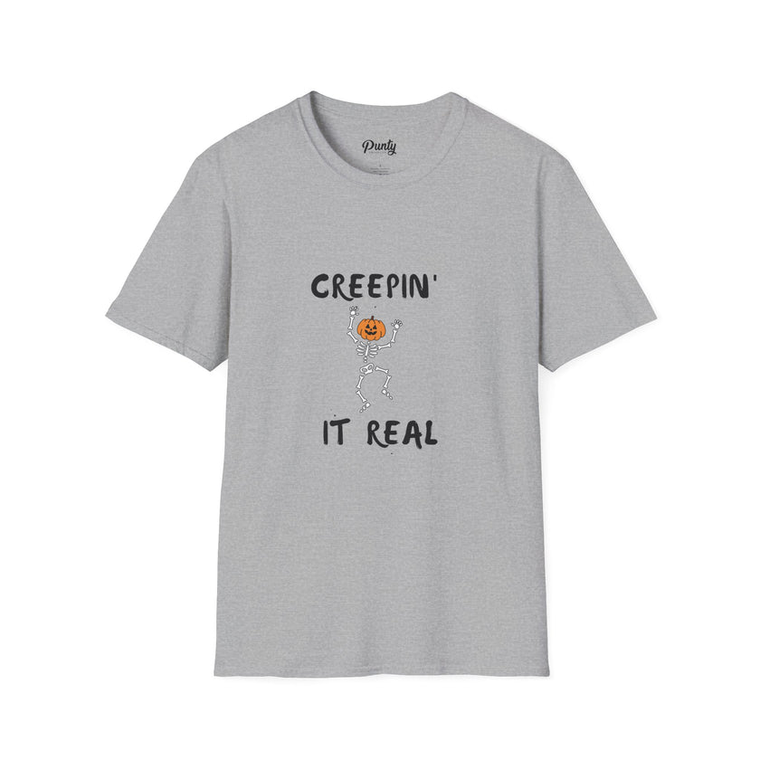 Creepin' It Real Skeleton Softstyle Cotton Tee