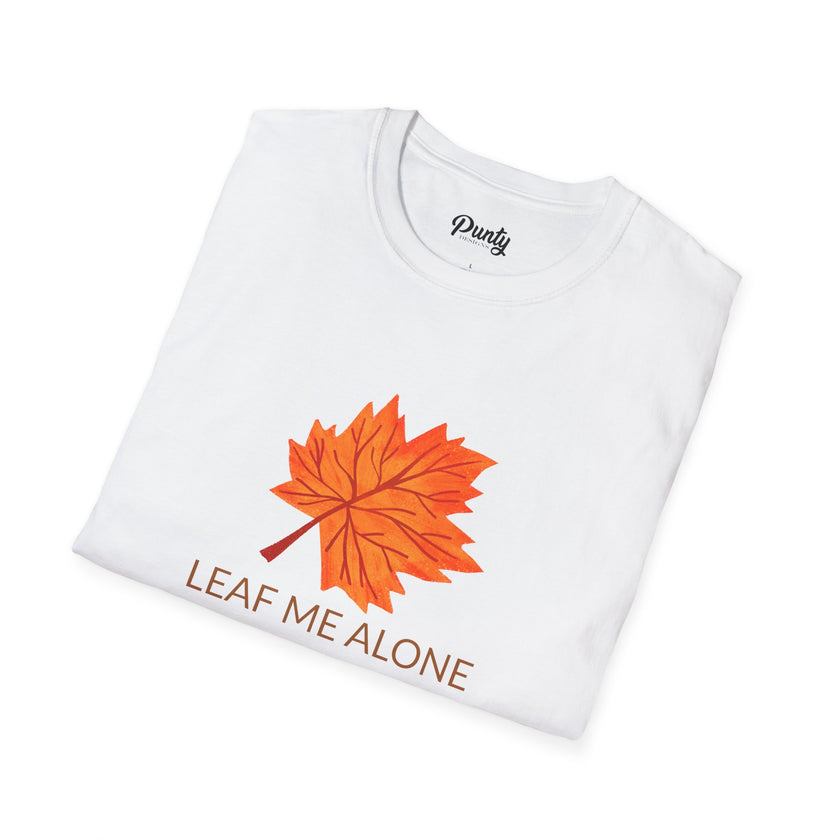 Leaf Me Alone Softstyle Cotton Tee