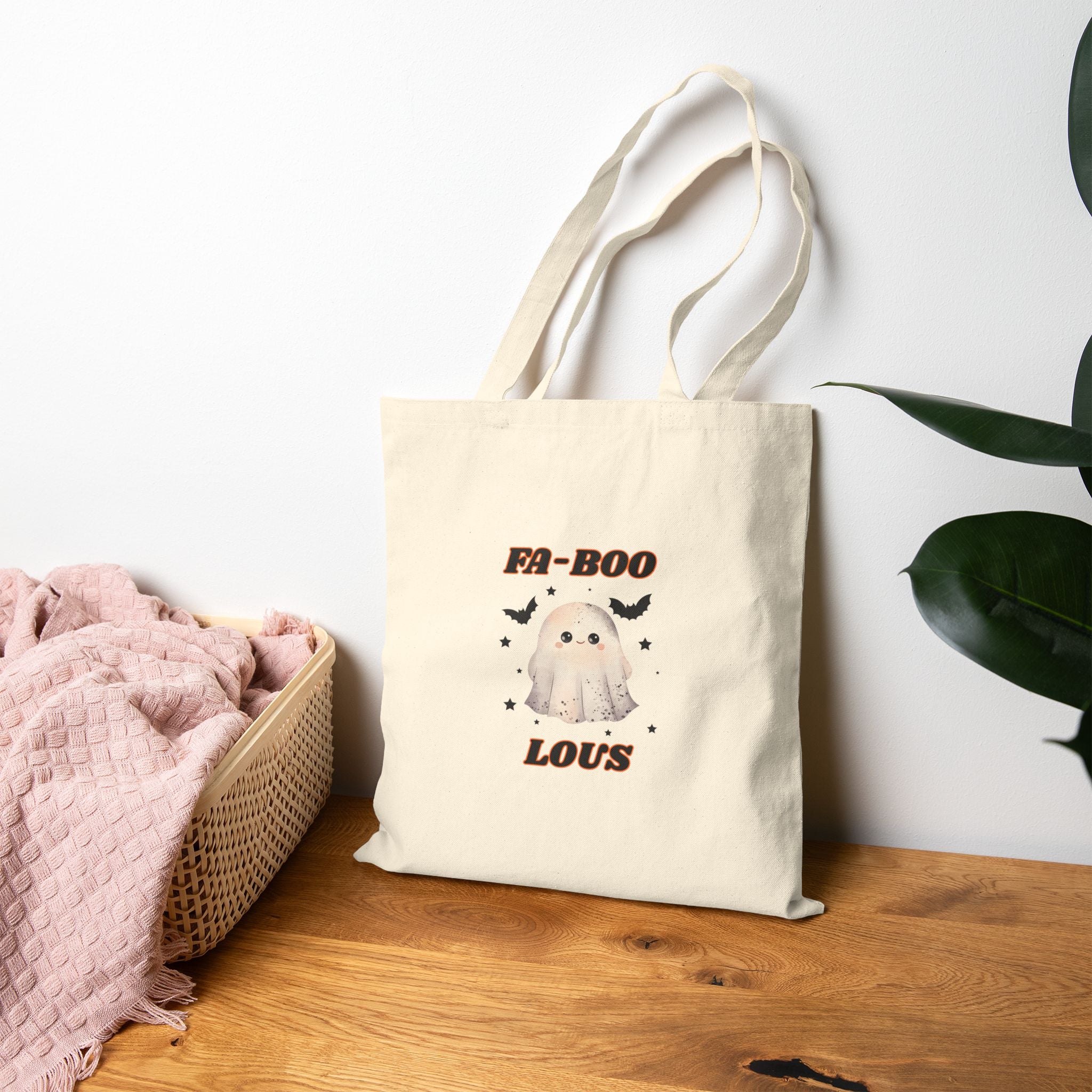 Fa-Boo-Lous Cotton Canvas Tote