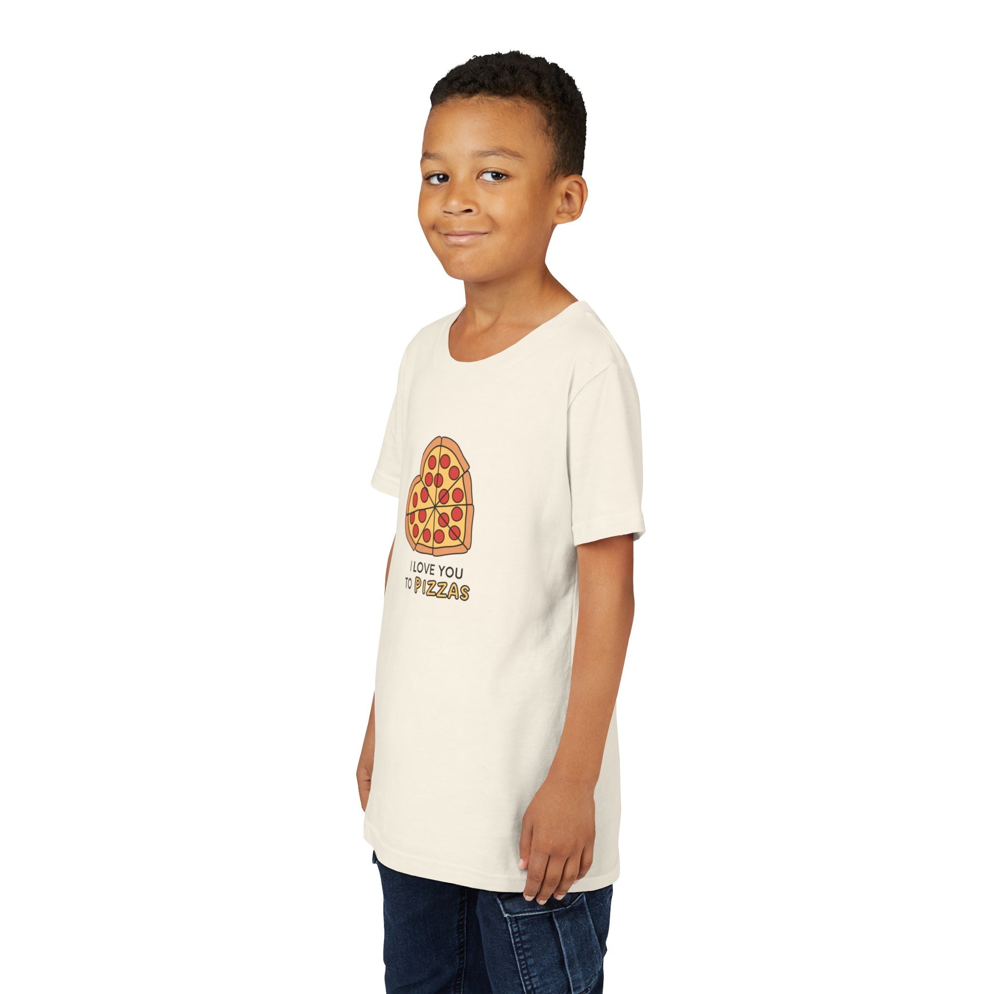 I Love You To Pizzas Youth Short Sleeve Tee