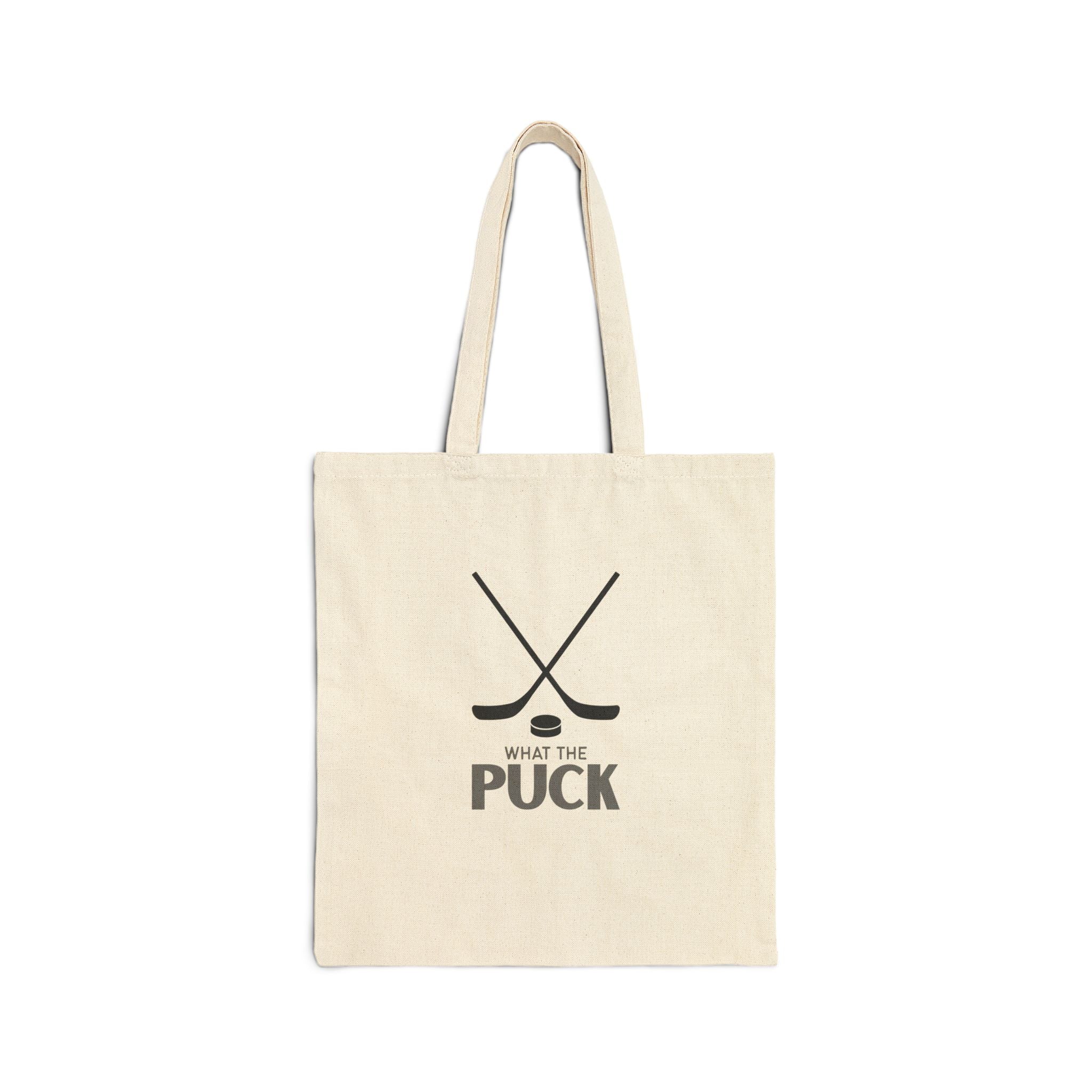 What The Puck Cotton Canvas Tote