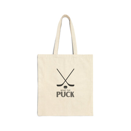 What The Puck Cotton Canvas Tote