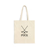 What The Puck Cotton Canvas Tote