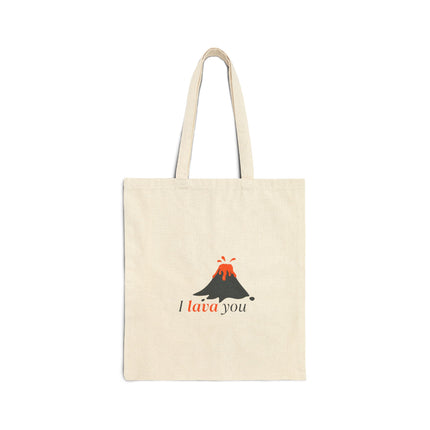 I Lava You Cotton Canvas Tote