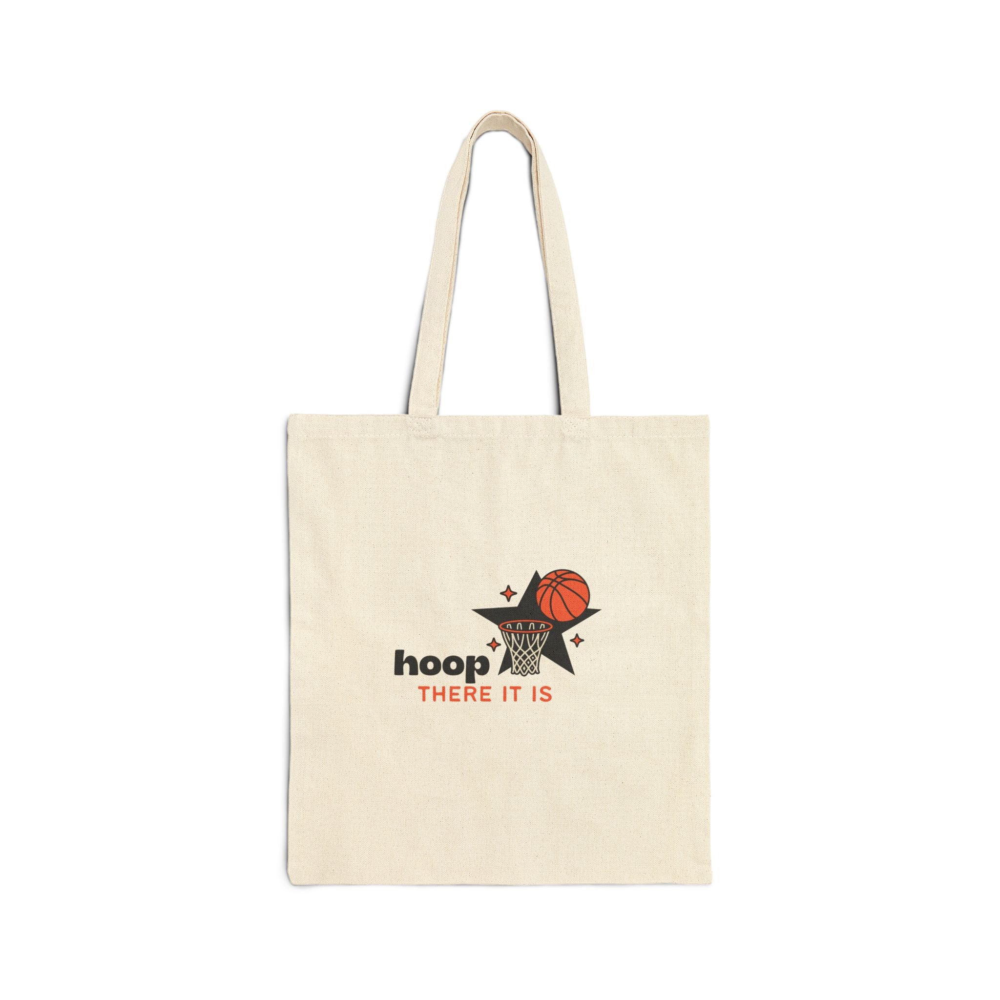 Hoop There It Is Cotton Canvas Tote