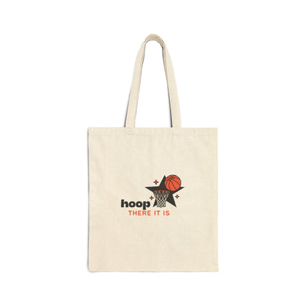 Hoop There It Is Cotton Canvas Tote