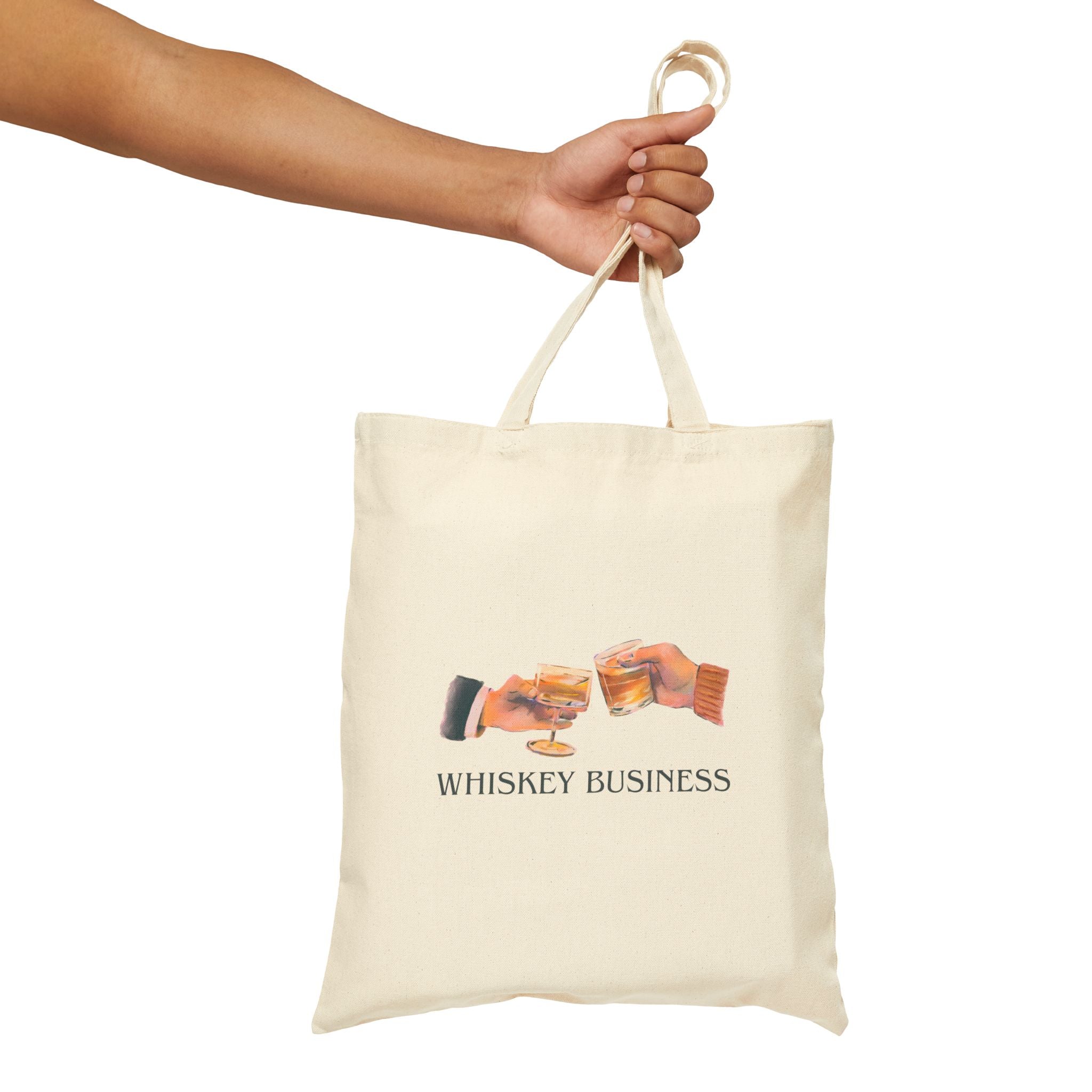 Whiskey Business Cotton Canvas Tote