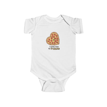 I Love You To Pizzas Baby Onesie
