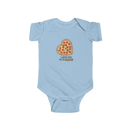 I Love You To Pizzas Baby Onesie