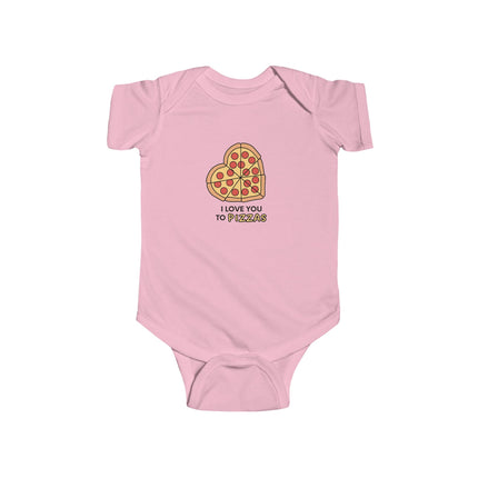 I Love You To Pizzas Baby Onesie