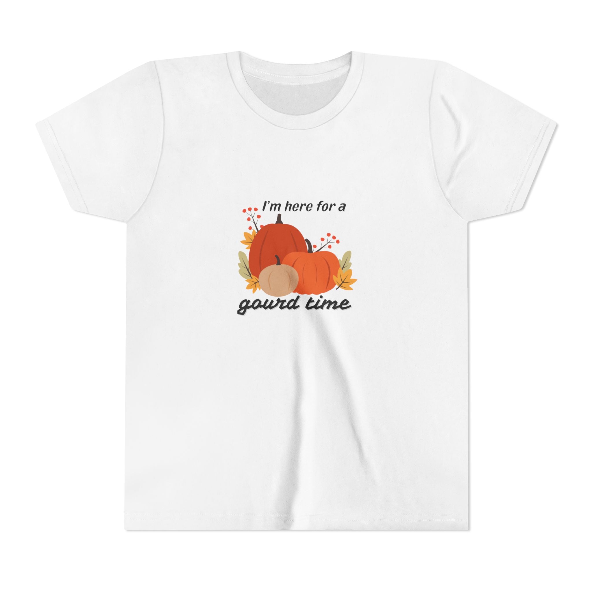 Here For A Gourd Time Youth Short Sleeve Tee