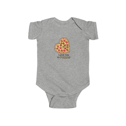 I Love You To Pizzas Baby Onesie