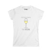 Everything Happens For A Riesling Fitted Softstyle Cotton Tee