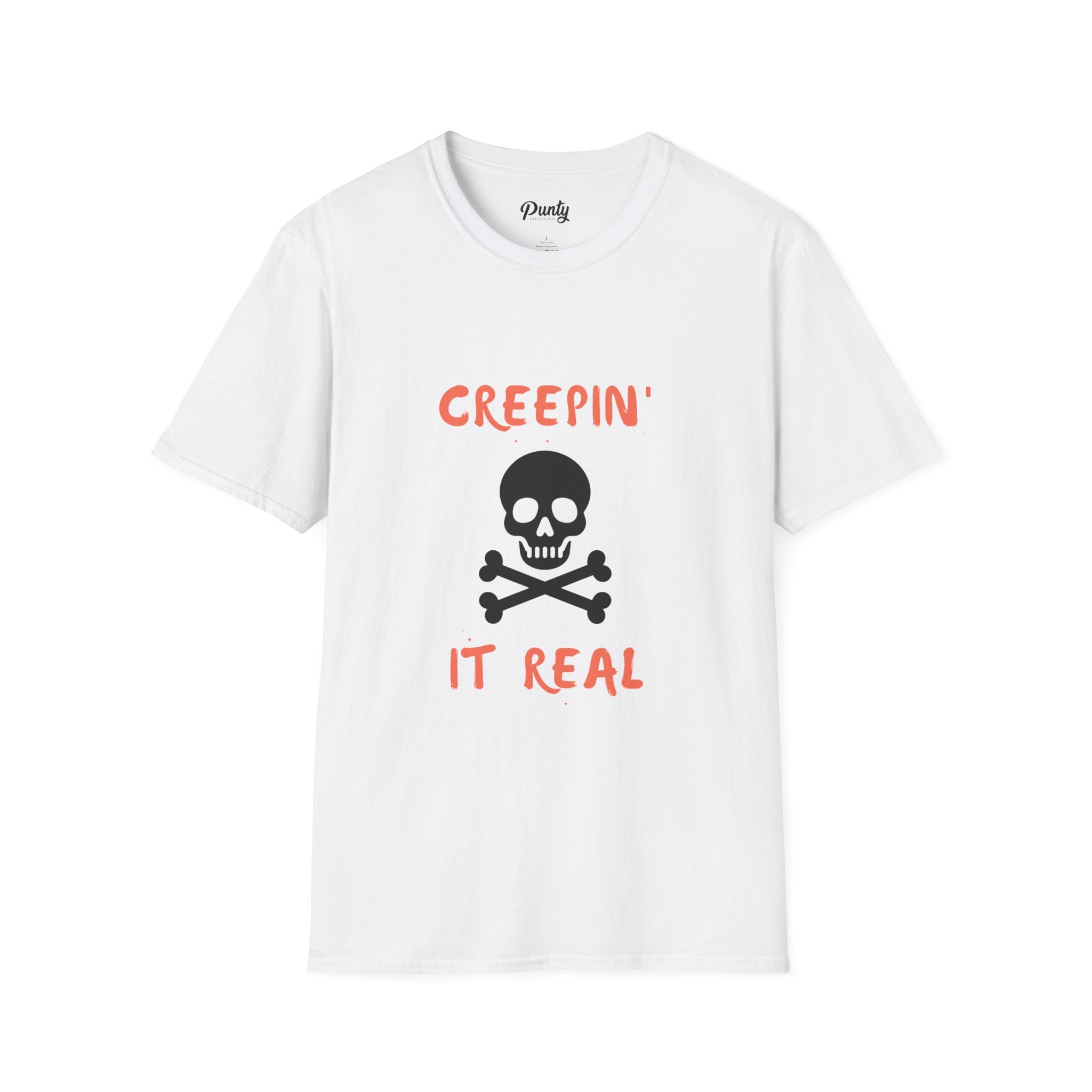 Creepin' It Real Skull Softstyle Cotton Tee