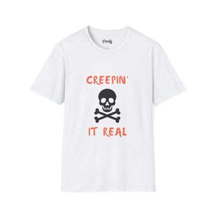 Creepin' It Real Skull Softstyle Cotton Tee