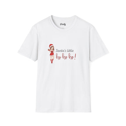 Santa's Little Ho Ho Ho Softstyle Cotton Tee