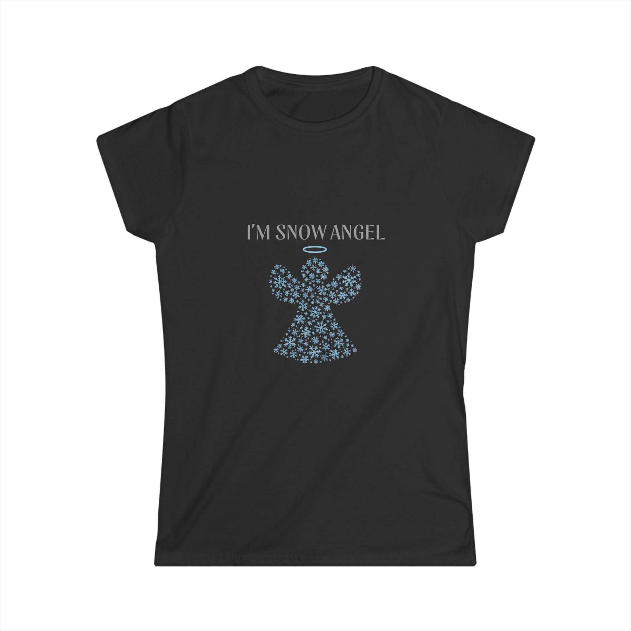 I'm Snow Angel Fitted Softstyle Cotton Tee