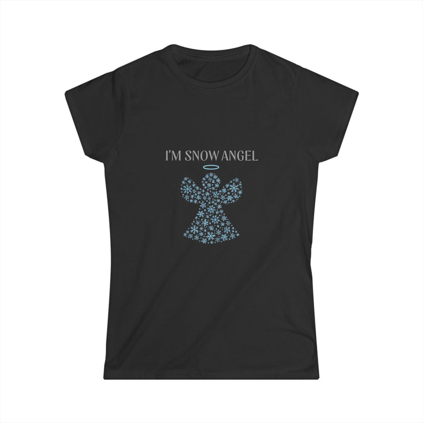 I'm Snow Angel Fitted Softstyle Cotton Tee