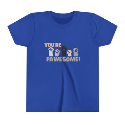 You're Pawesome Youth Short Sleeve Tee