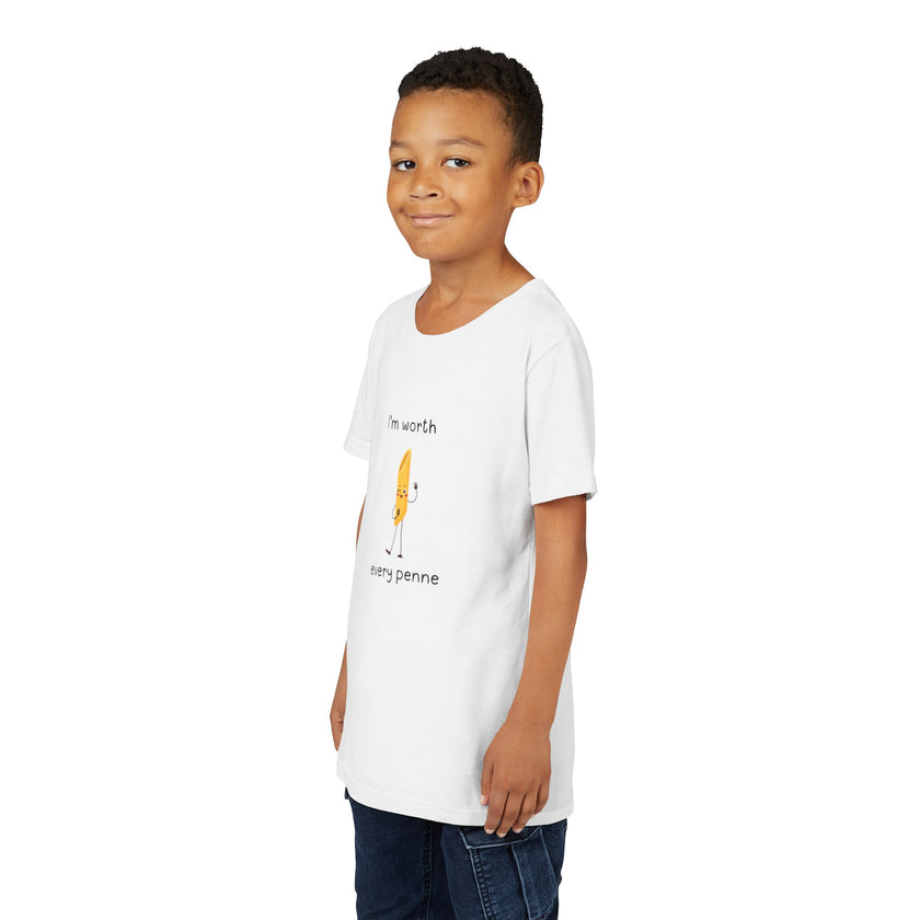 I'm Worth Every Penne Youth Short Sleeve Tee