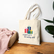 Wrapped Up In The Holiday Spirt - Blue - Cotton Canvas Tote Bag