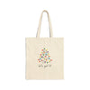 Let's Get Lit - Tree - Cotton Canvas Tote Bag