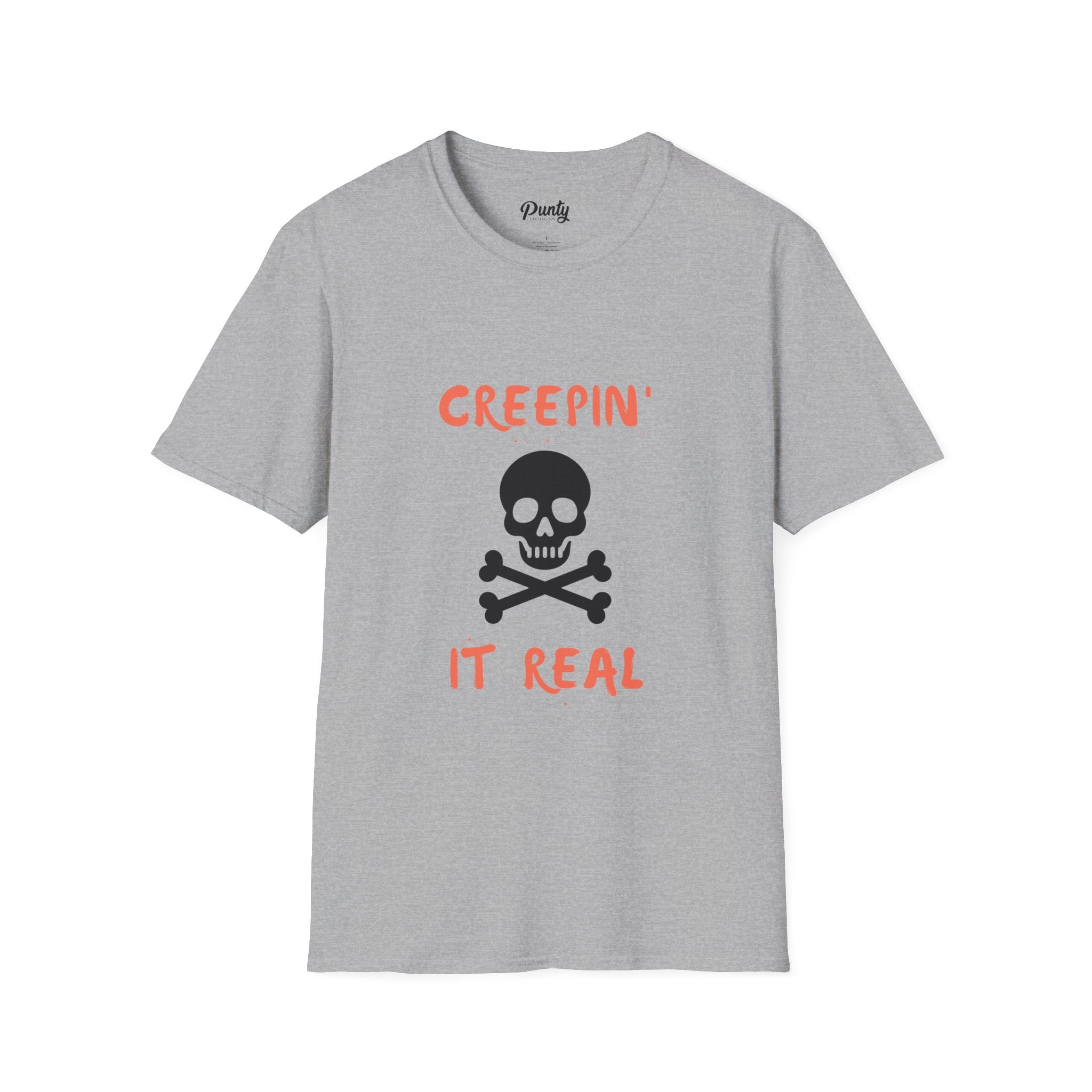 Creepin' It Real Skull Softstyle Cotton Tee